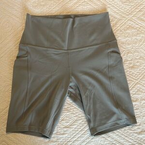 Gray Lululemon Biker Shorts